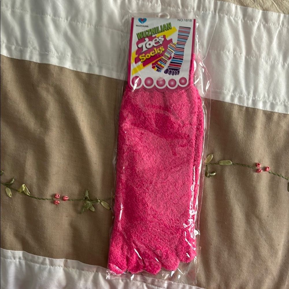 Pink Toe Socks
